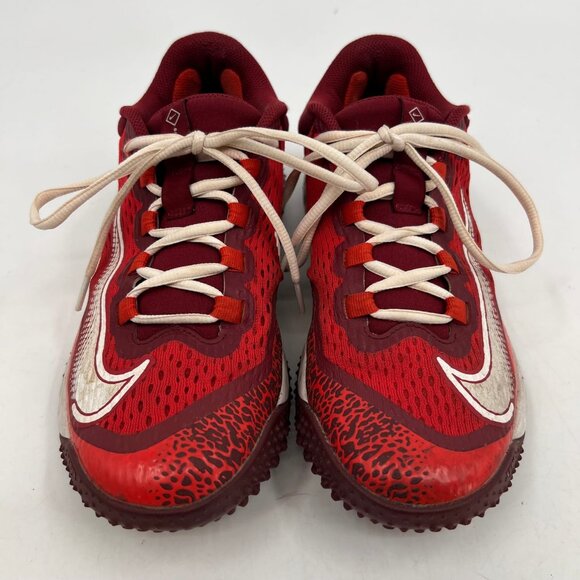 Nike Red and White Alpha Huarache Sneakers | Size 6.5 US - Picture 5 of 8